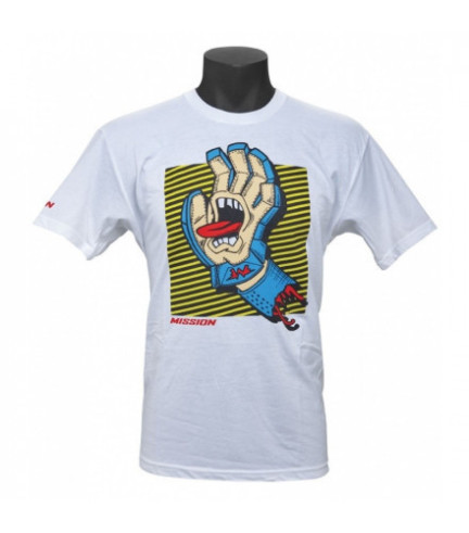 CAMISETA MISSION RH SCREAMING GLOVE WHT S20