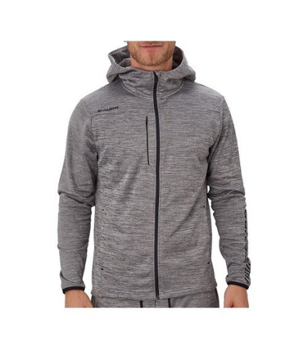 SUDADERA C/CAPUCHA BAUER VAPOR FLEECE ZIP SR GRY S20