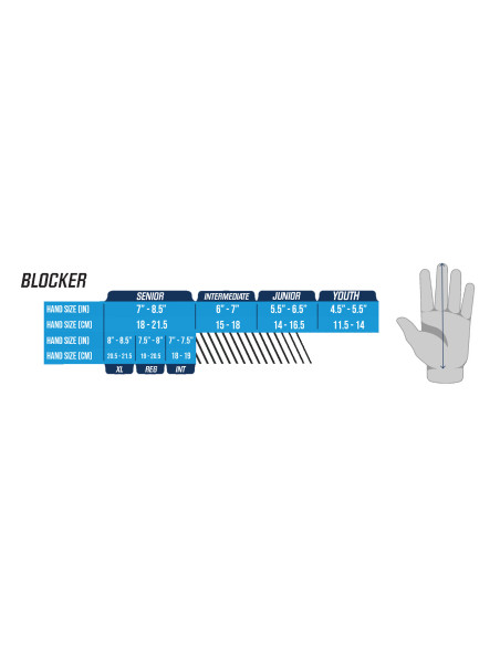 BLOCKER BAUER VAPOR X5 PRO INTERMEDIATE