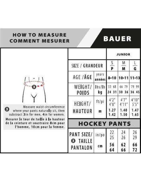 PANTALON BAUER SUPREME 3S JR