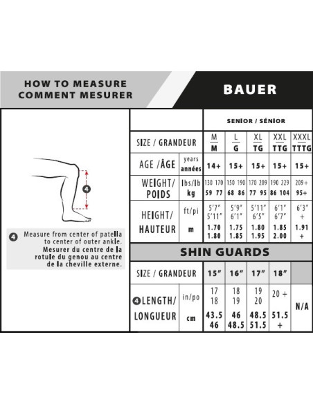 ESPINILLERA BAUER SUPREME M5 PRO SR