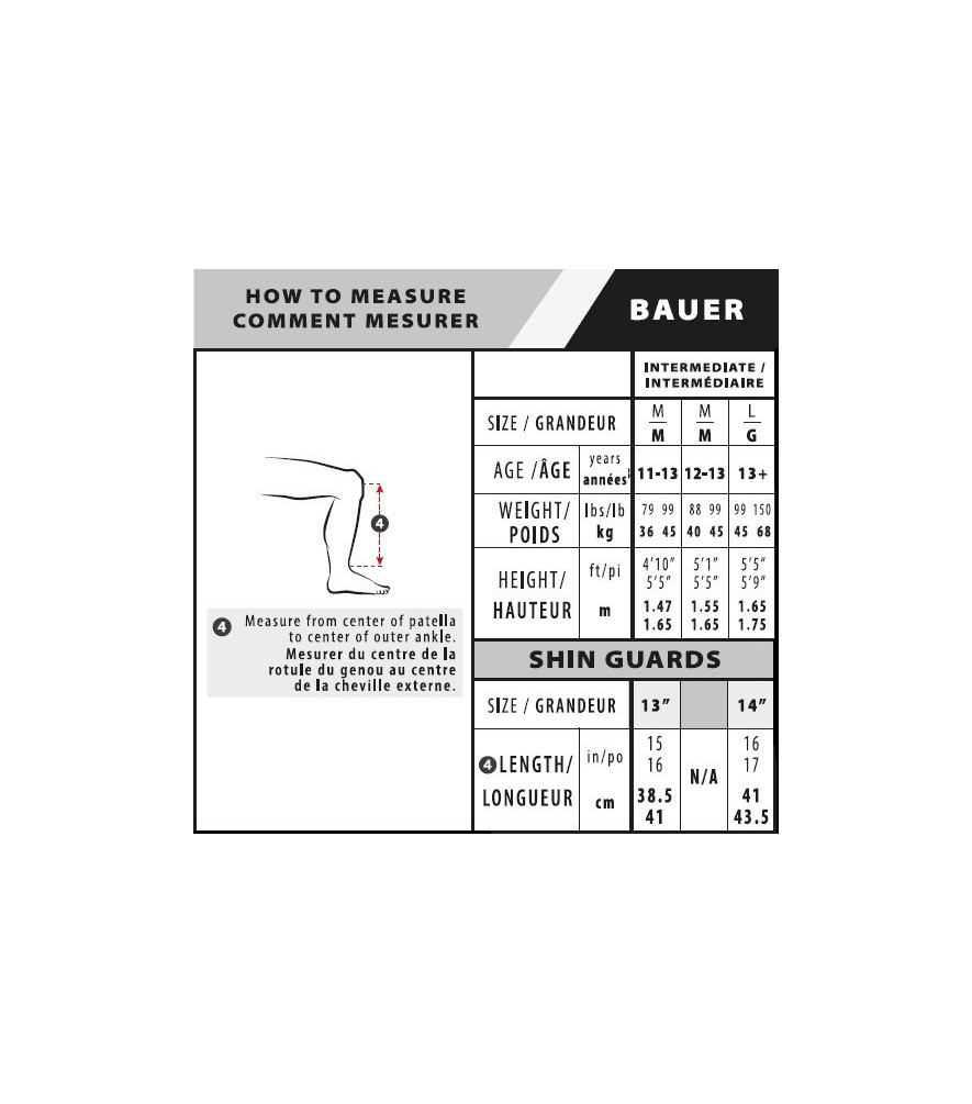 ESPINILLERA BAUER VAPOR HYPERLITE INT