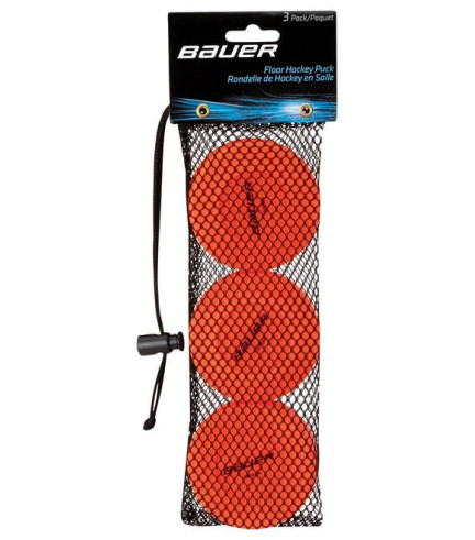 PUCK BAUER FLOOR HOCKEY (PACK3)