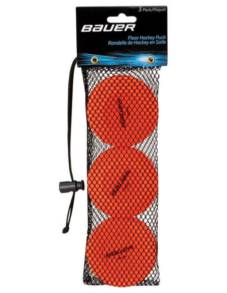 PUCK BAUER FLOOR HOCKEY (PACK3)