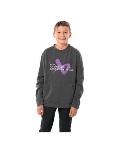 SUDADERA BAUER KANGA CREW NIÑO DK-GREY