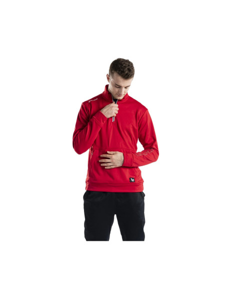 SUDADERA BAUER TEAM 1/2 ZIP SR BLK BTH23