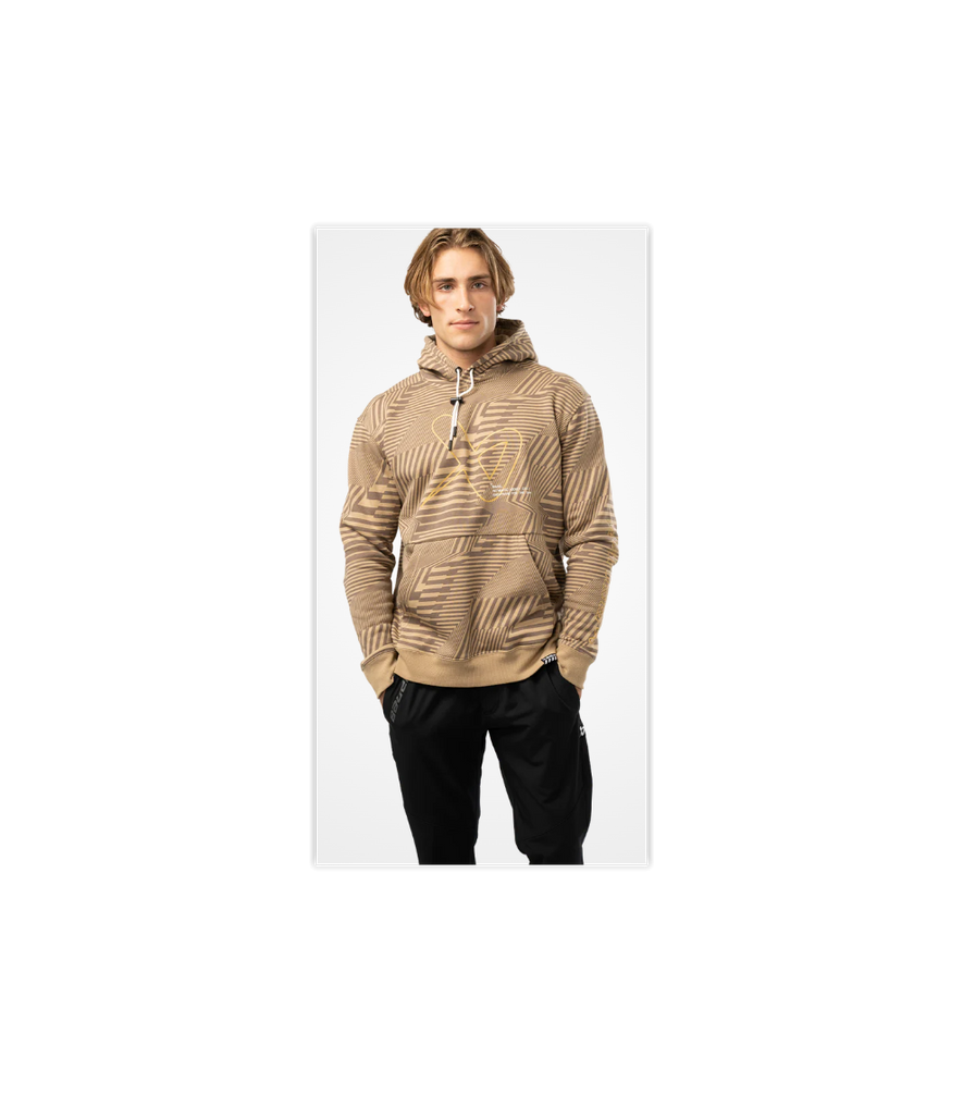 SUDADERA BAUER PRINTED FLEECE  SR TAN S23