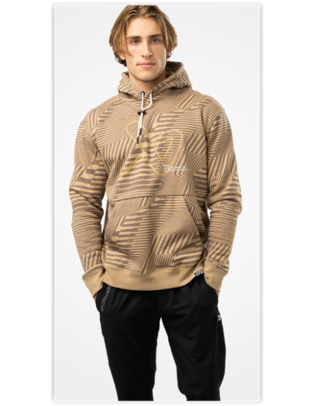 SUDADERA BAUER PRINTED FLEECE  SR TAN S23
