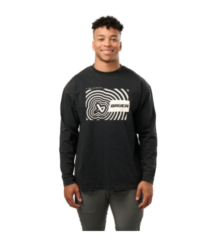 CAMISETA BAUER MANGA LARGA ICON ILLUSION TEE BLK BTH23