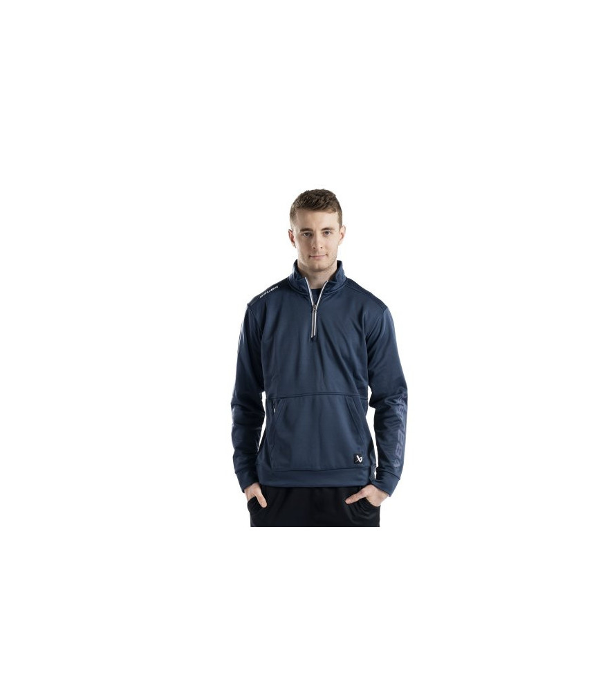 SUDADERA BAUER TEAM 1/2 ZIP SR BLK BTH23