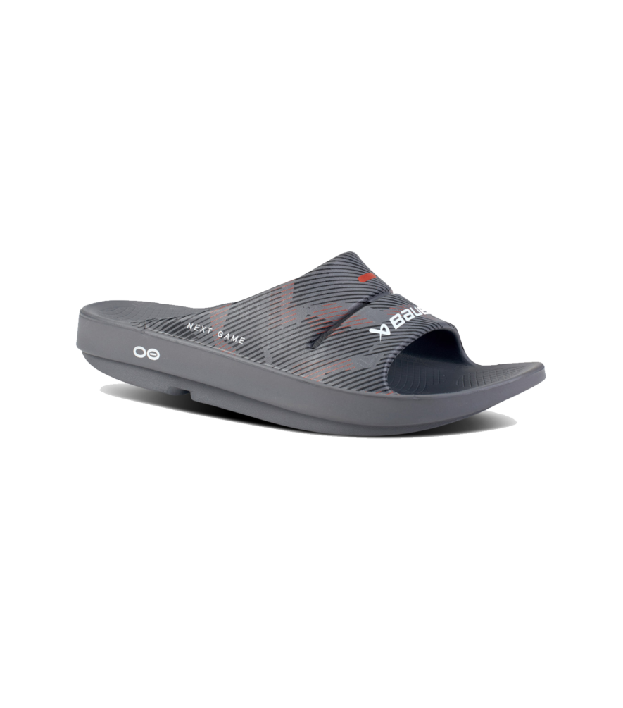 CHANCLAS BAUER X OOFOS NG SPORT SLIDE - GRY M10/W12