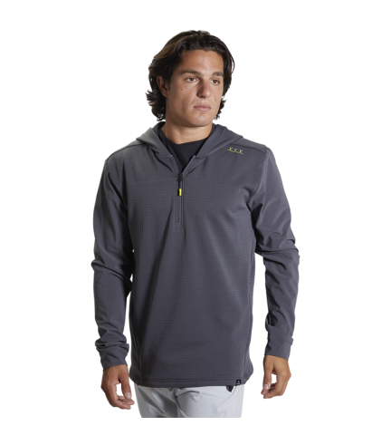 SUDADERA BAUER C/CAPUCHA FLC 1/4 ZIP IRON S22