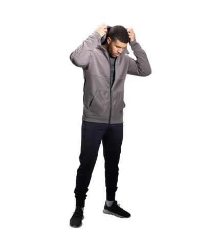 SUDADERA BAUER C/CAPUCHA FLC ZIP