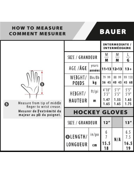 GUANTE BAUER SUPREME MACH INT