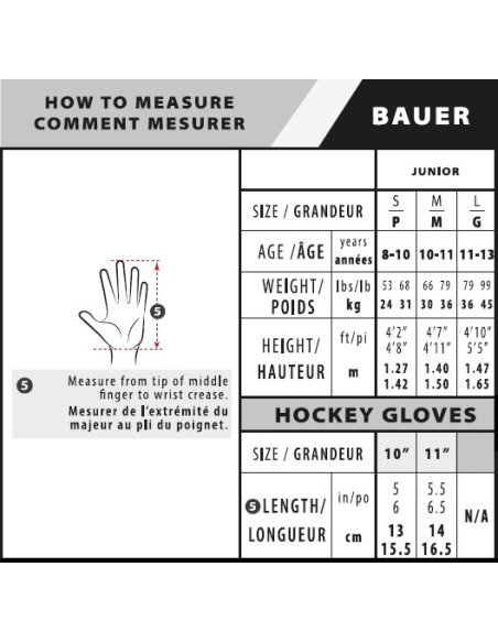 GUANTE BAUER SUPREME MACH JR