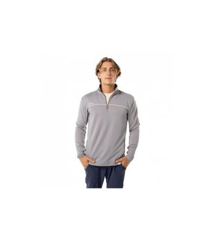 SUDADERA BAUER PULLOVER 1/2 ZIP FLC LT GRY SR