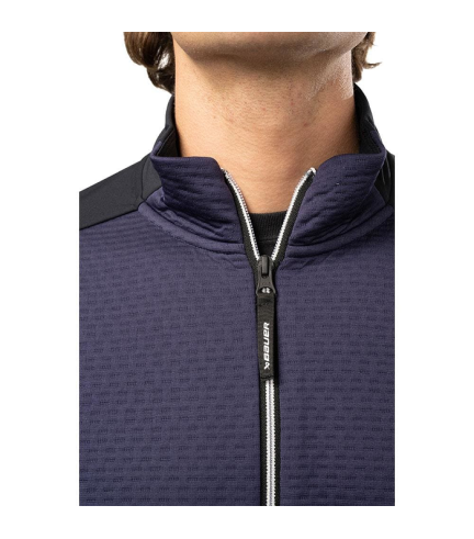SUDADERA BAUER FLC FULL ZIP BLUE SR